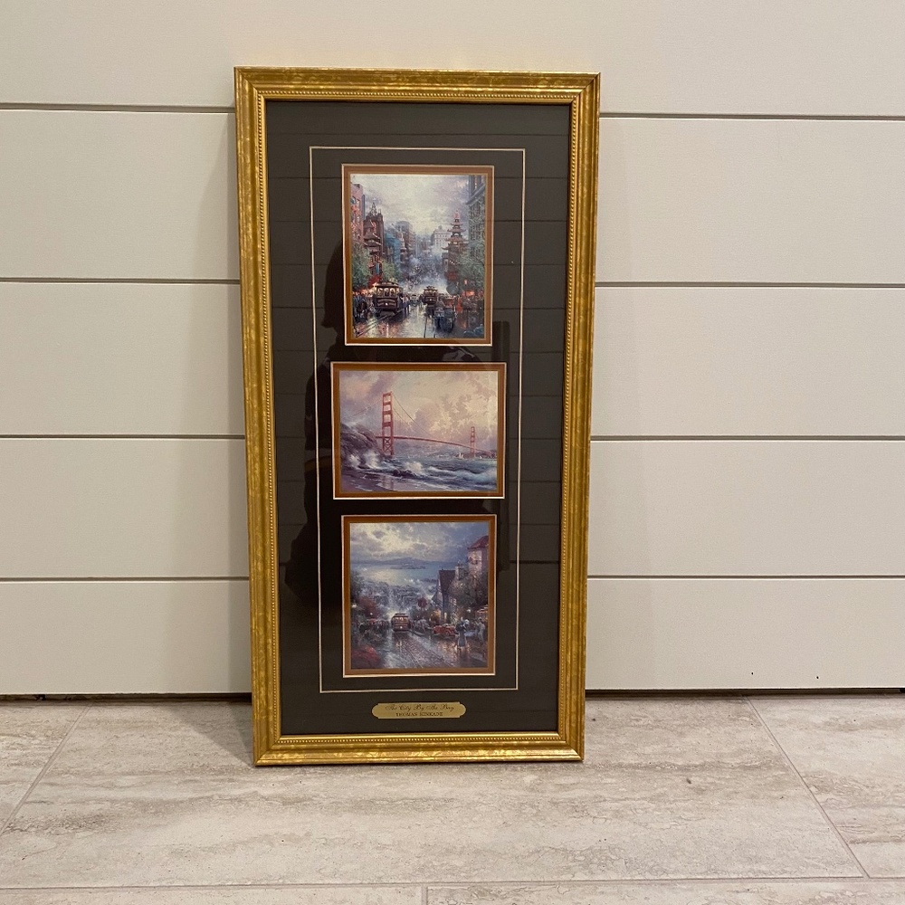 Oil Painting Print by Thomas Kinkade: A City By The Bay. Incudes COA